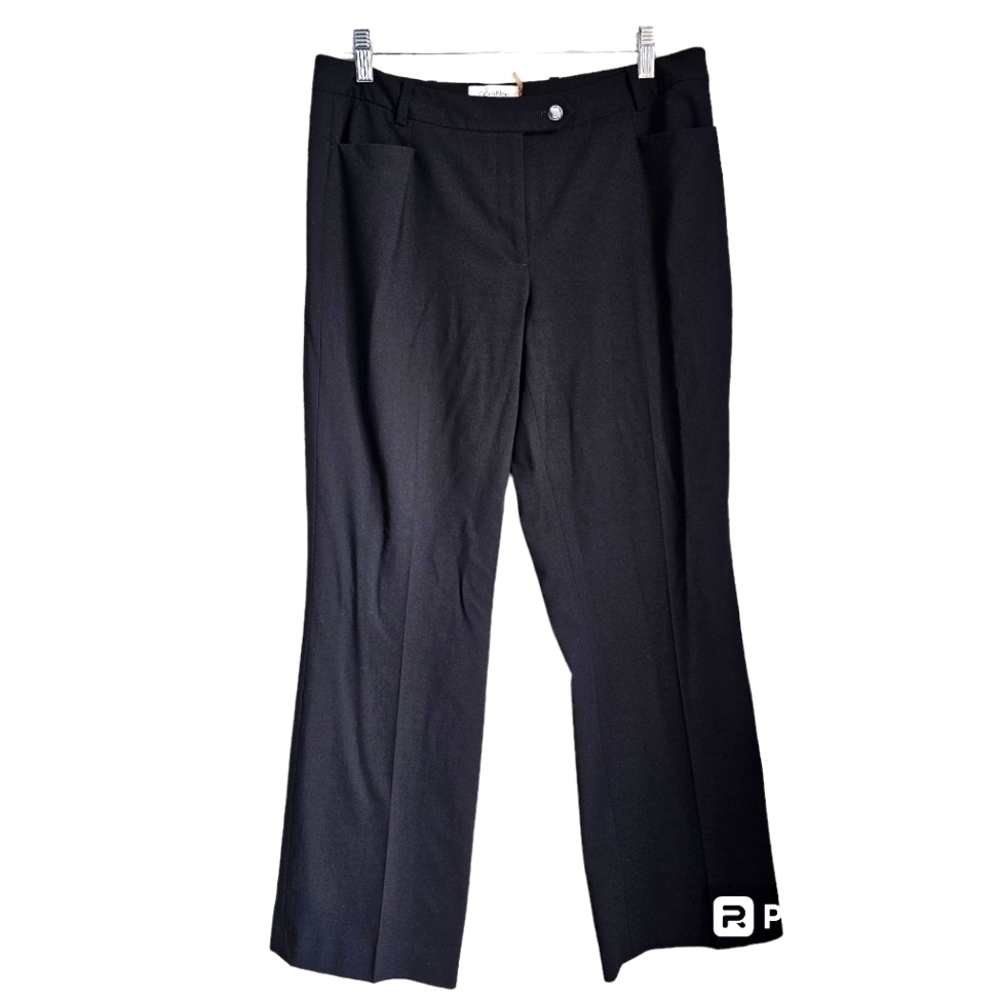 Calvin Klein womens suit pants size 8  wide leg black